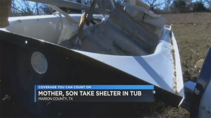The tub in question. Screencap: KSLA